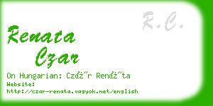 renata czar business card
